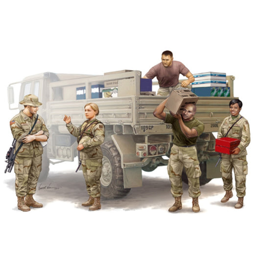 Trumpeter 1/35 Modern U.S. soldiers – Logistics Supply Team