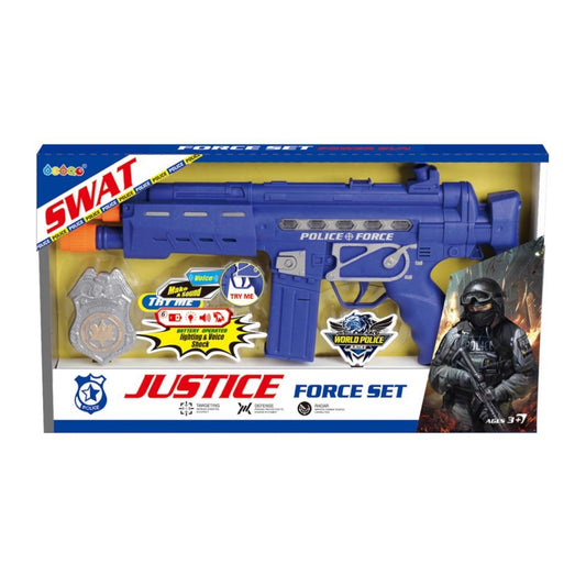 Electronic Police Force Gun Playset