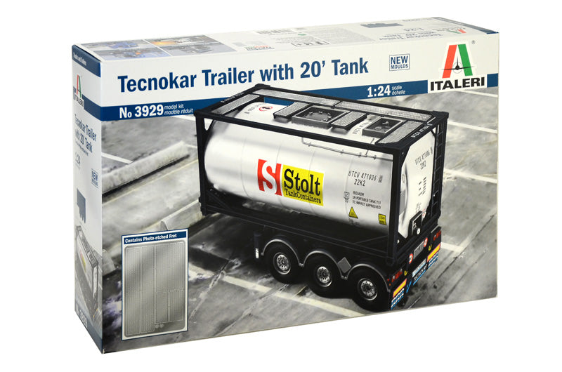 Italeri - Tecnokar Trailer With 20' Tank 1:24 - Aussie Hobbies 