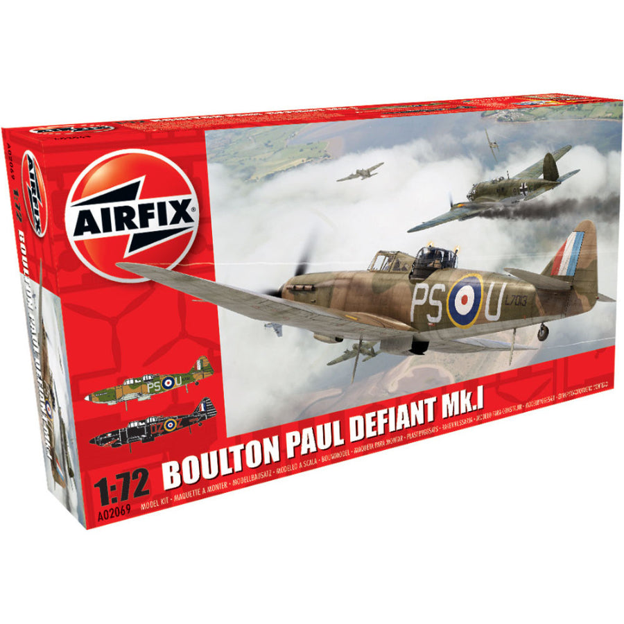 Airfix Boulton Paul Defiant 1:72 Plastic Model Kit - Aussie Hobbies 