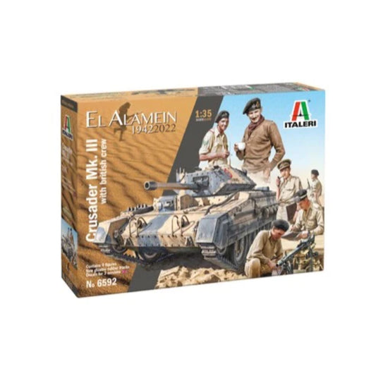 Italeri 6592S 1/35 Crusader Mk. III & British Tank Crew