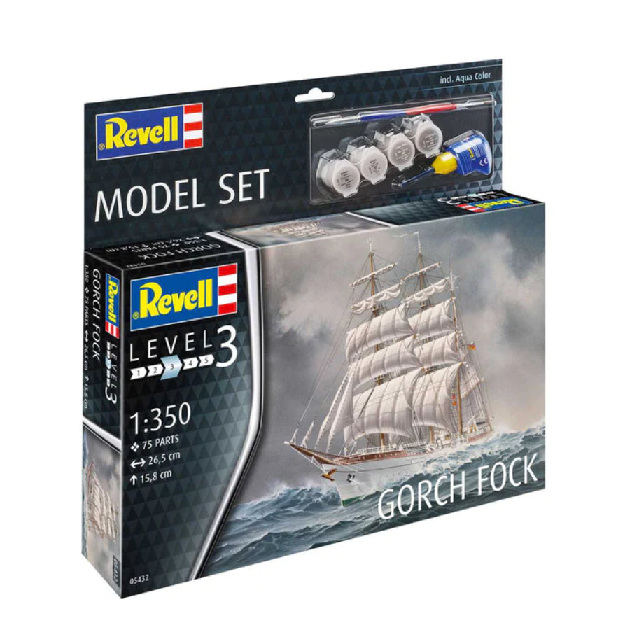 Revell 65432 1/350 Gorch Fock Starter Set