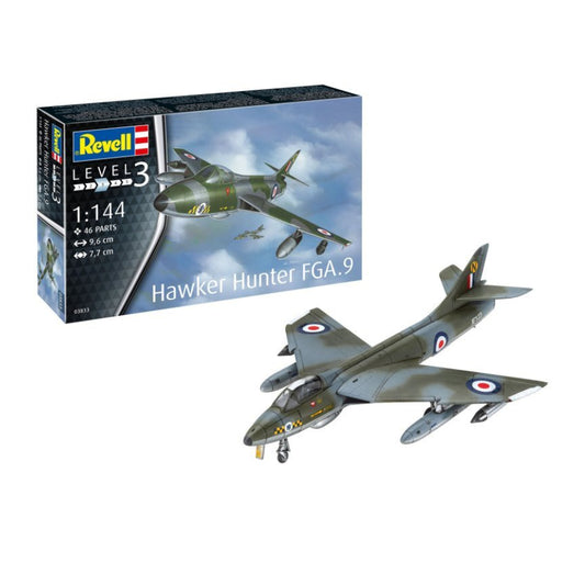 Revell 1/144 Hawker Hunter FGA.9 Jet Scaled Plastic Model Kit