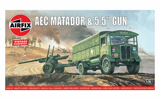 Airfix - AEC Matador & 5.5" Gun 1:76 - Aussie Hobbies 