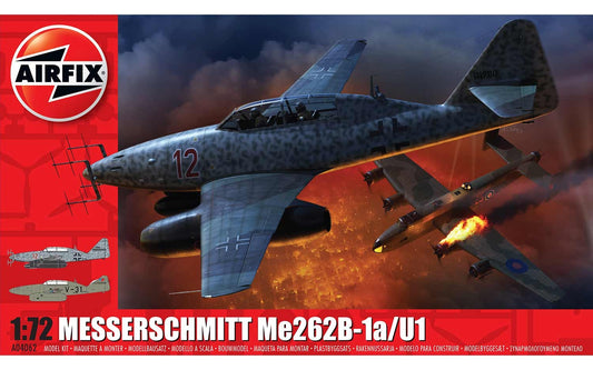 AirFix - Messerschmitt ME262-B1A/U1 1:72 Plastic Model Kit - Aussie Hobbies 