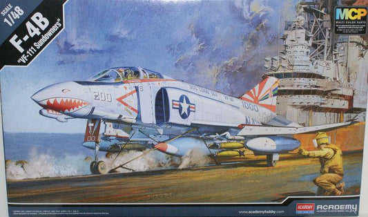 ACADEMY 1/48 F-4B VF-111 SUNDOWNERS PHATOM II MCP PLASTIC MODEL KIT - Aussie Hobbies 