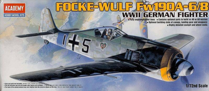 Academy 1/72 FOCKE-WULF FW190A 6/8 MODEL KIT - Aussie Hobbies 