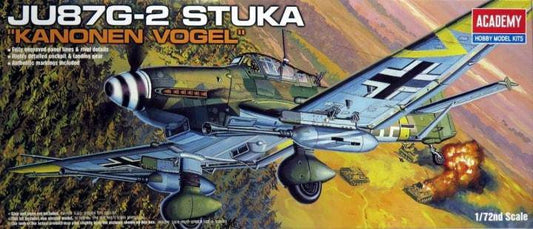 ACADEMY 1/72 JU87G-2 STUKA KANONEN VOGEL PLASTIC MODEL KIT - Aussie Hobbies 