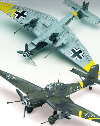 ACADEMY 1/72 JU87G-2 STUKA KANONEN VOGEL PLASTIC MODEL KIT - Aussie Hobbies 