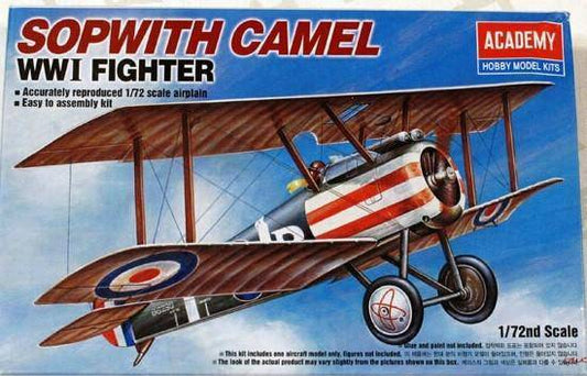 ACADEMY 1/72 SOPWITH CAMEL WWI FIGHTER - Aussie Hobbies 