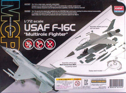 ACADEMY 1/72 USAF F-16C MULTIROLE FIGHTER - Aussie Hobbies 