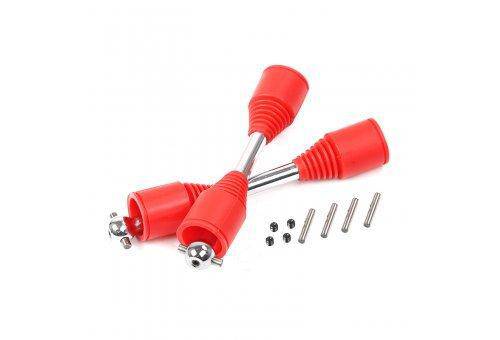 850671 | Rovan 9mm Drive Shaft (Replaceable Pins) /w Red Rubber Boots 2Pcs - Aussie Hobbies 