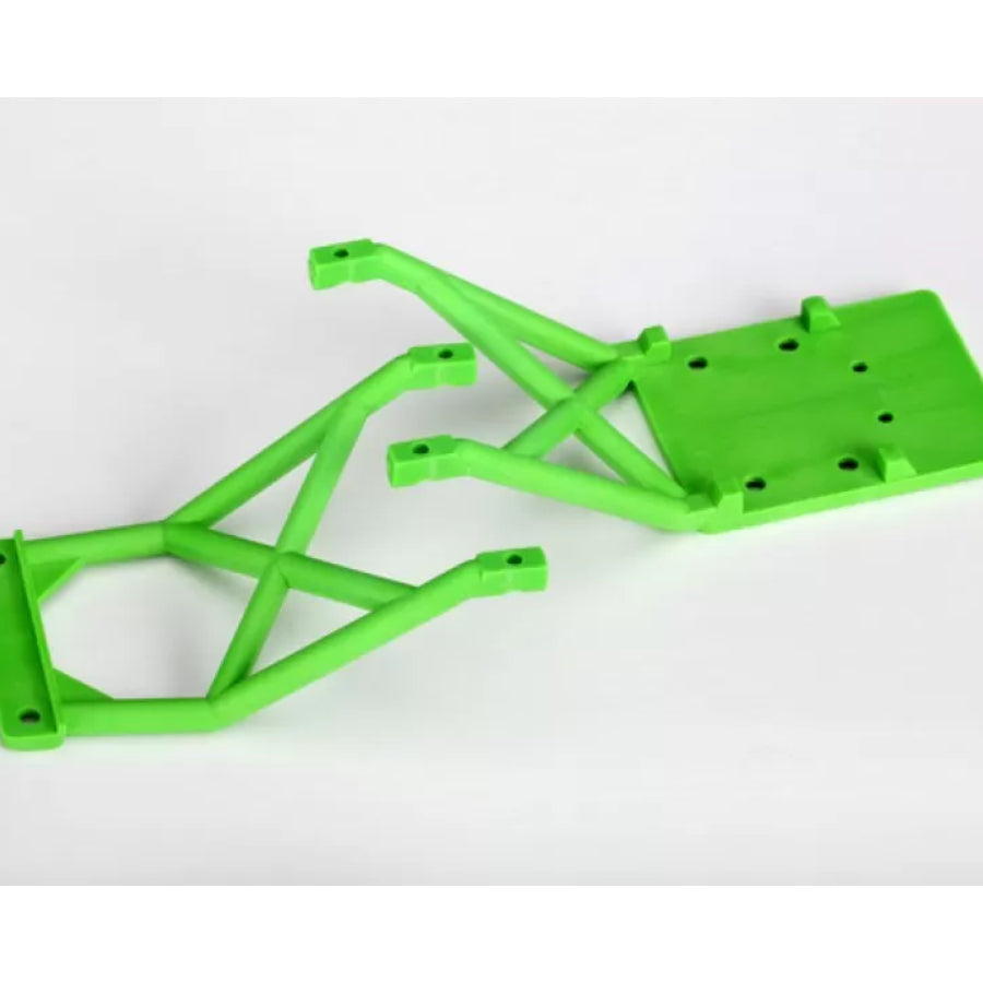 Traxxas Front & Rear Skid Plates (Green) - Aussie Hobbies 