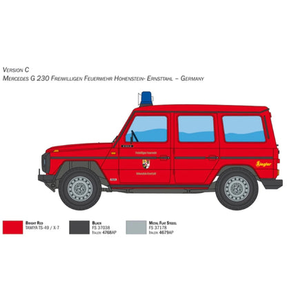 Italeri 3663S 1/24 Mercedes G230 Feuerwehr