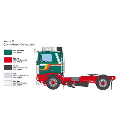 Italeri 3957S 1/24 Volvo F-12 Intercooler (Low Roof) with Accessories