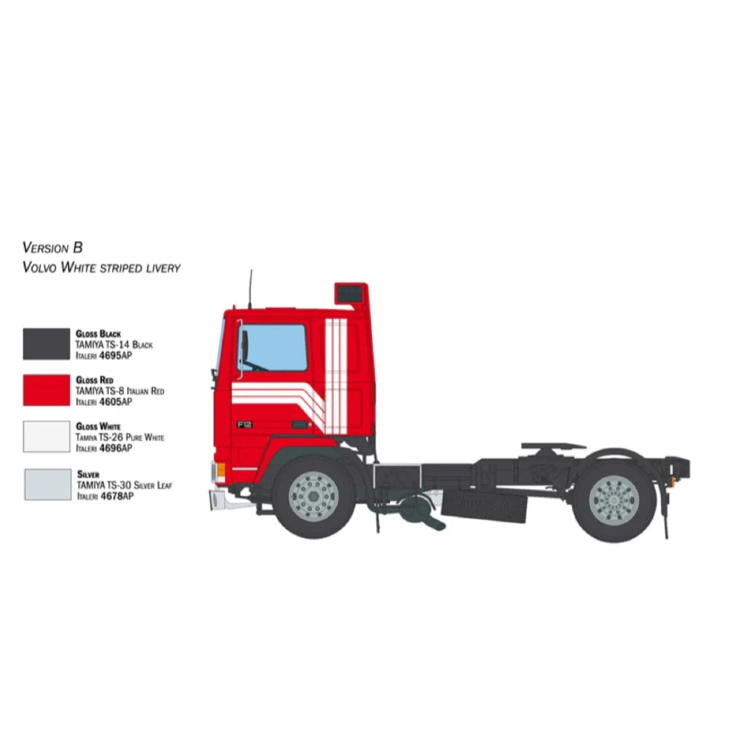 Italeri 3957S 1/24 Volvo F-12 Intercooler (Low Roof) with Accessories