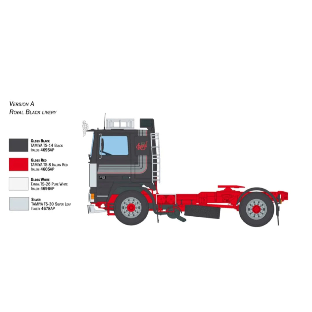 Italeri 3957S 1/24 Volvo F-12 Intercooler (Low Roof) with Accessories