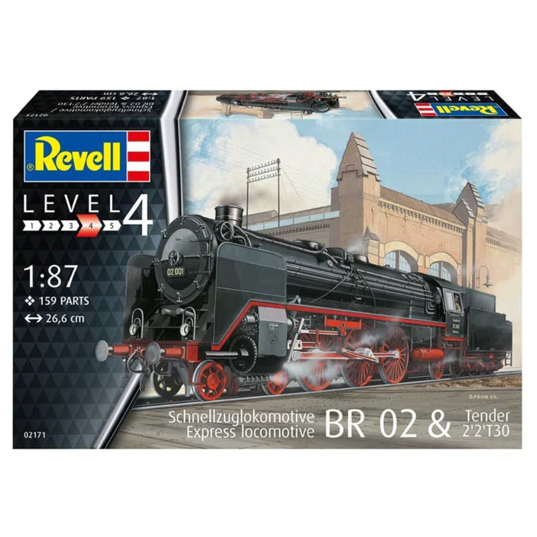 Revell 02171 1/87 Express Locomotive BR 02 and Tender 2 2 T30