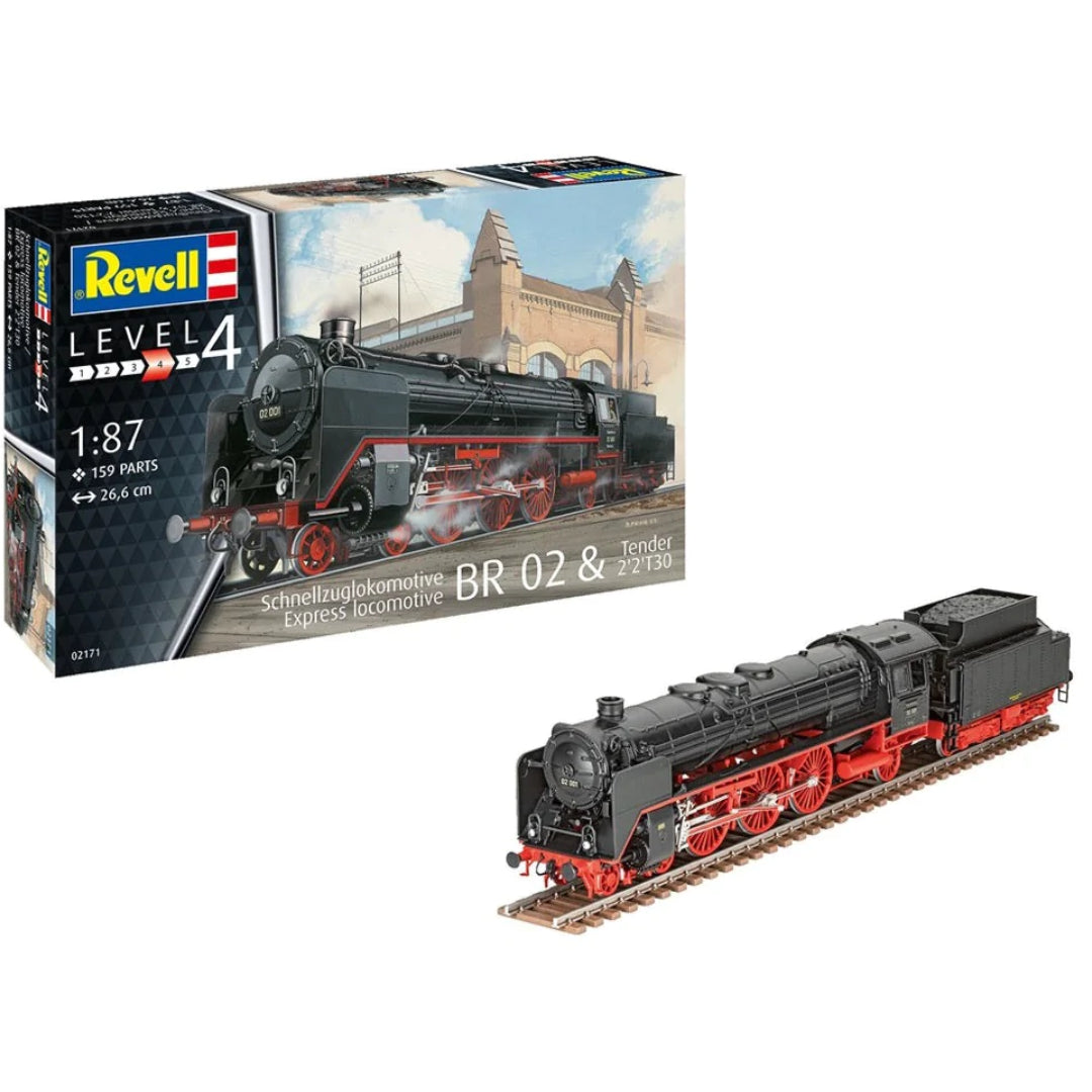 Revell 02171 1/87 Express Locomotive BR 02 and Tender 2 2 T30