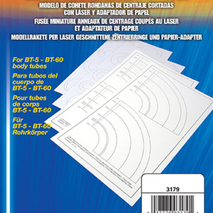 Estes Laser Cut Centering Rings and Paper Adapters