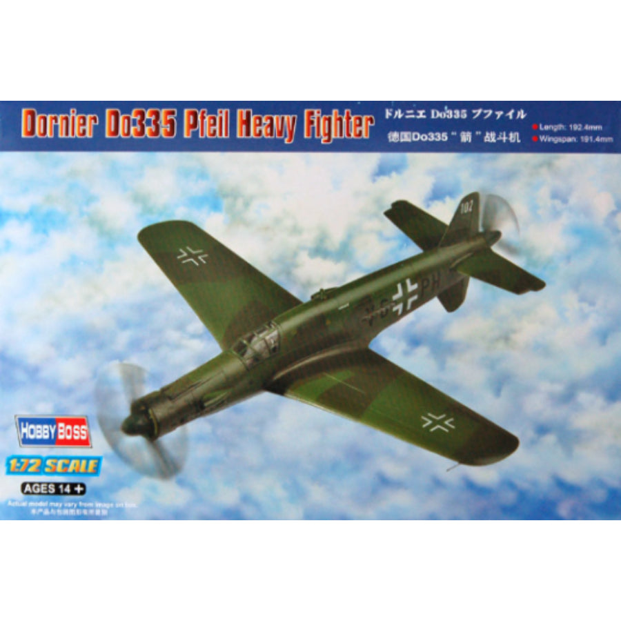 HobbyBoss Dornier Do335 Pfeil Heavy Fighter 1:72 Plastic Model Kit