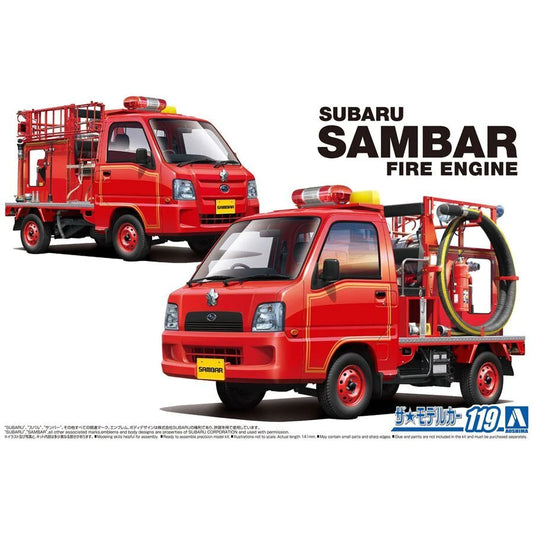 Aoshima 1/24 Subaru TT2 Sambar The Fire Engine '11