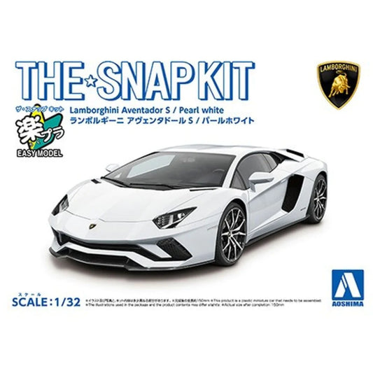 Aoshima 1/32 Lamborghini Aventador S Pearl white