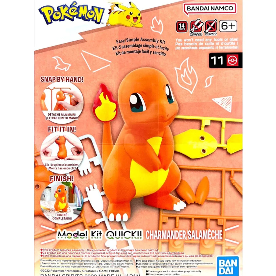 Bandai Pokemon Model Kit QUICK!! 11 CHARMANDER