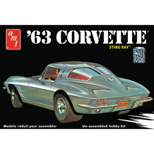 AMT 1/25 1963 Chevy Corvette Plastic Model Kit