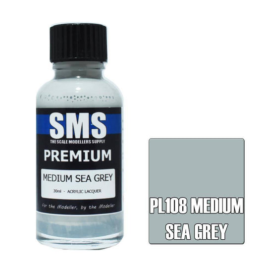 Premium MEDIUM SEA GREY 30ml - Aussie Hobbies 