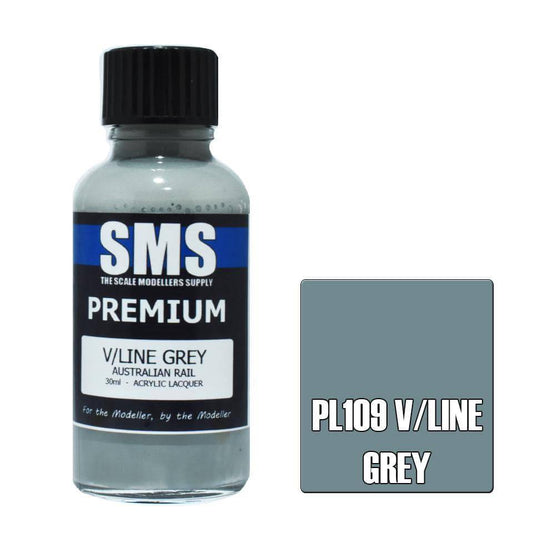 Premium V/LINE GREY (AUSTRALIAN RAIL) 30ml - Aussie Hobbies 