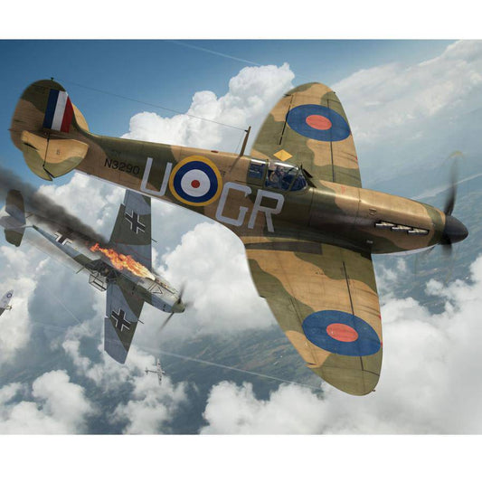 AirFix Supermarine Spitfire MKLA 1:72 Plastic Model Kit - Aussie Hobbies 