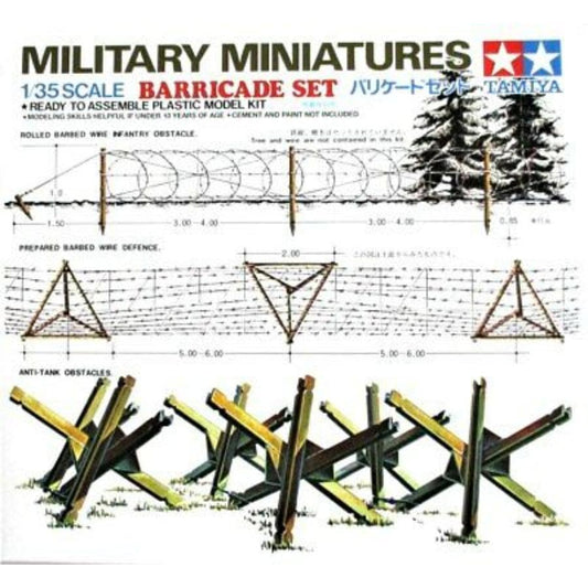 Tamiya Barricade Set 1/35 Scale Kit 35027 - Aussie Hobbies 