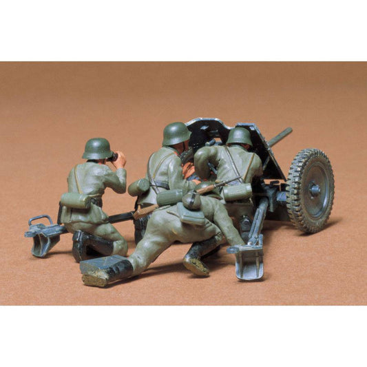 Tamiya German 37mm Anti-Tank Plastic Model Kit - Aussie Hobbies 