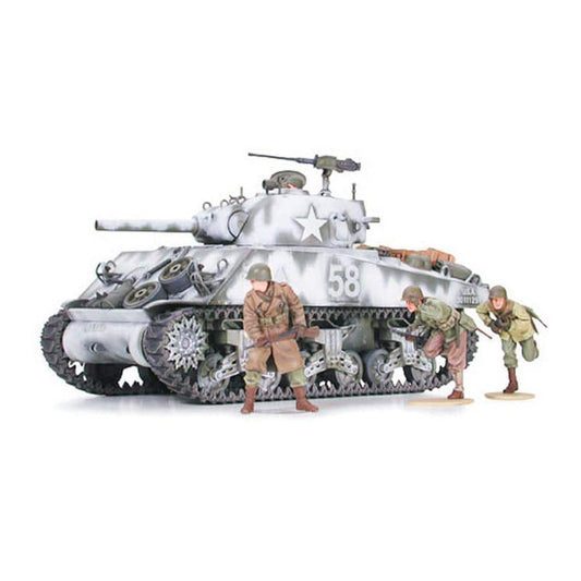 Tamiya M4A3 Sherman 105mm Howitzer Plastic Model Kit - Aussie Hobbies 