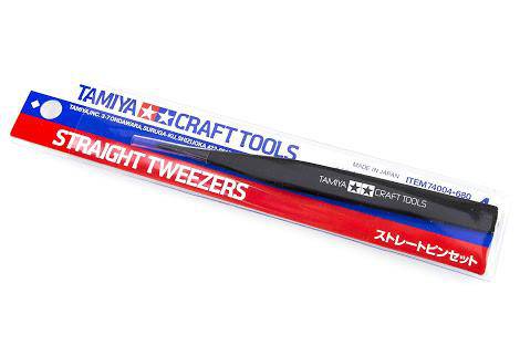 74004 | Tamiya Long Straight Tweezers - Aussie Hobbies 