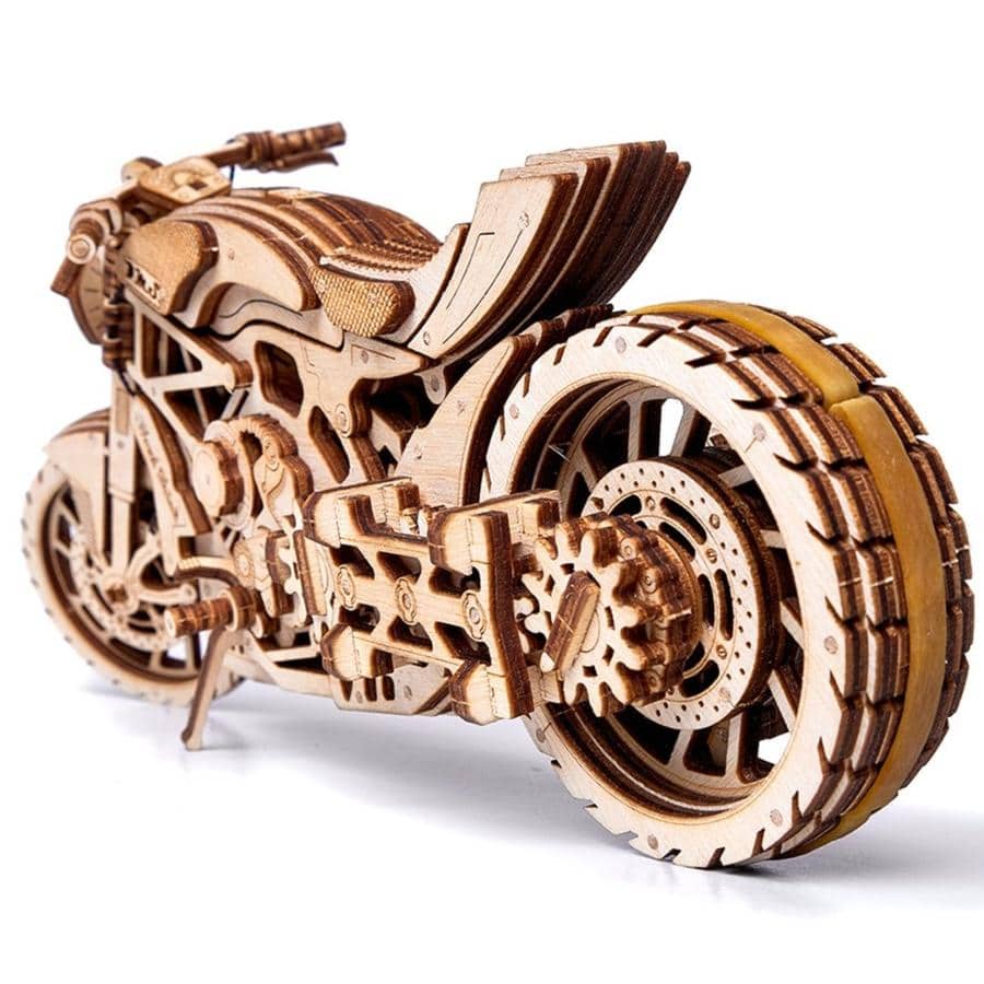 WoodTrick - Motorcycle DMS Wooden Model Kit - Aussie Hobbies